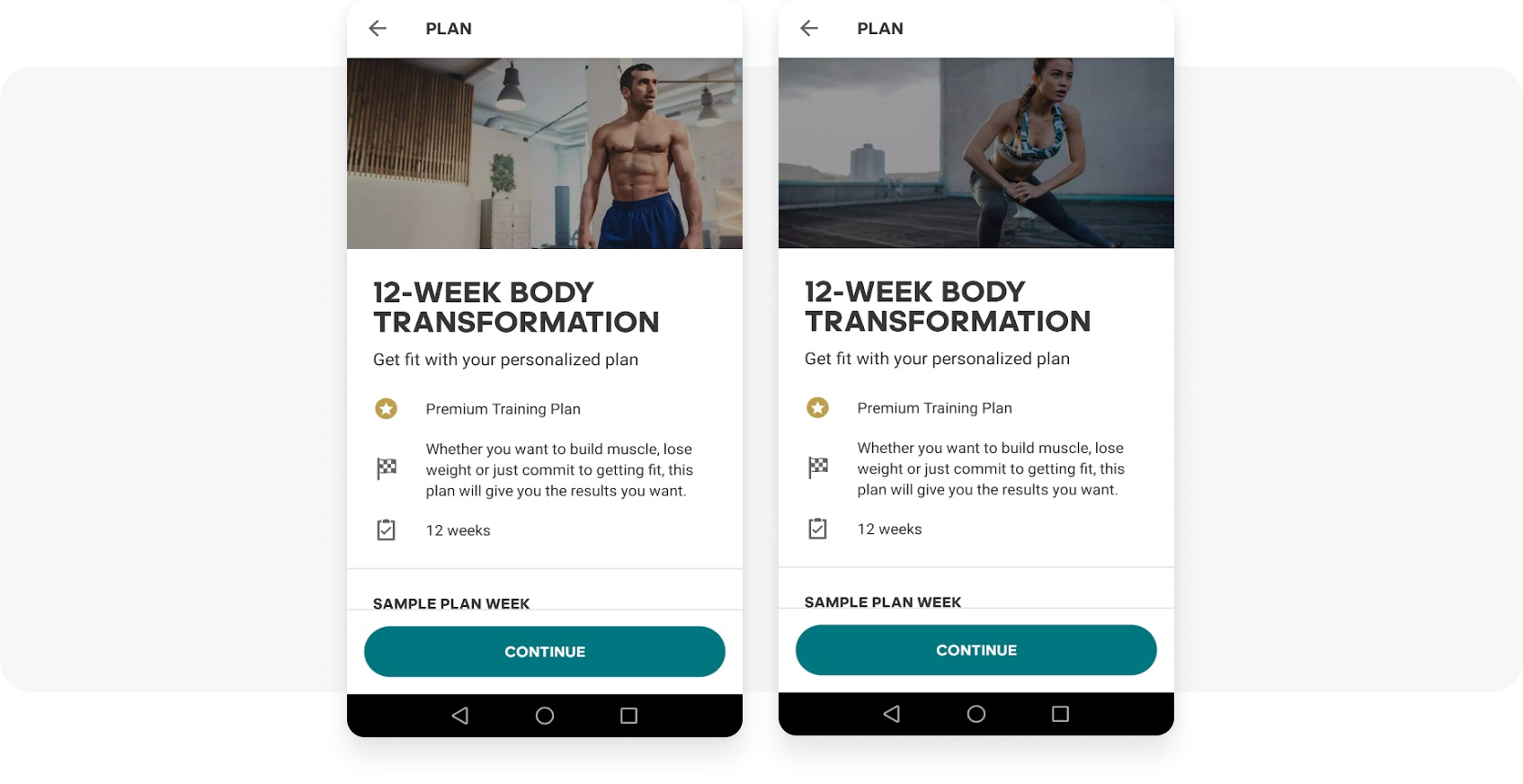 Premium subscription in-apps from a fitness app