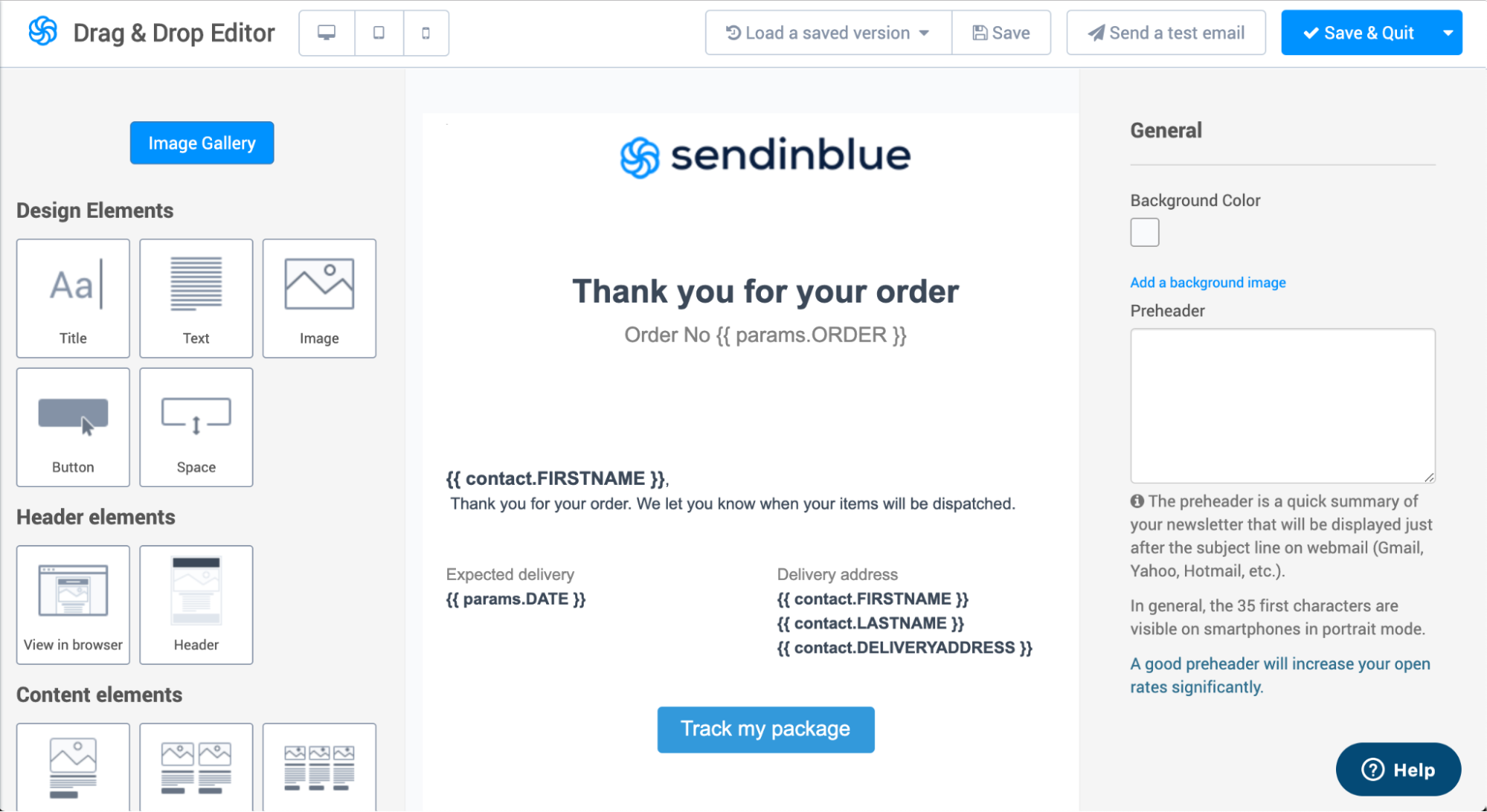 Email marketing solution for SMB - Sendinblue