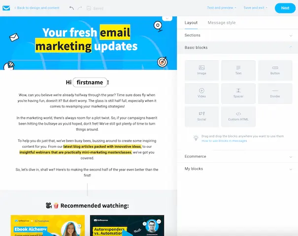 GetResponse - Best customer engagement tool for email marketing automation