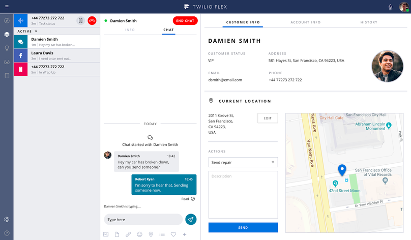 Twilio – Best tool for user engagement via SMS, phone marketing, and more