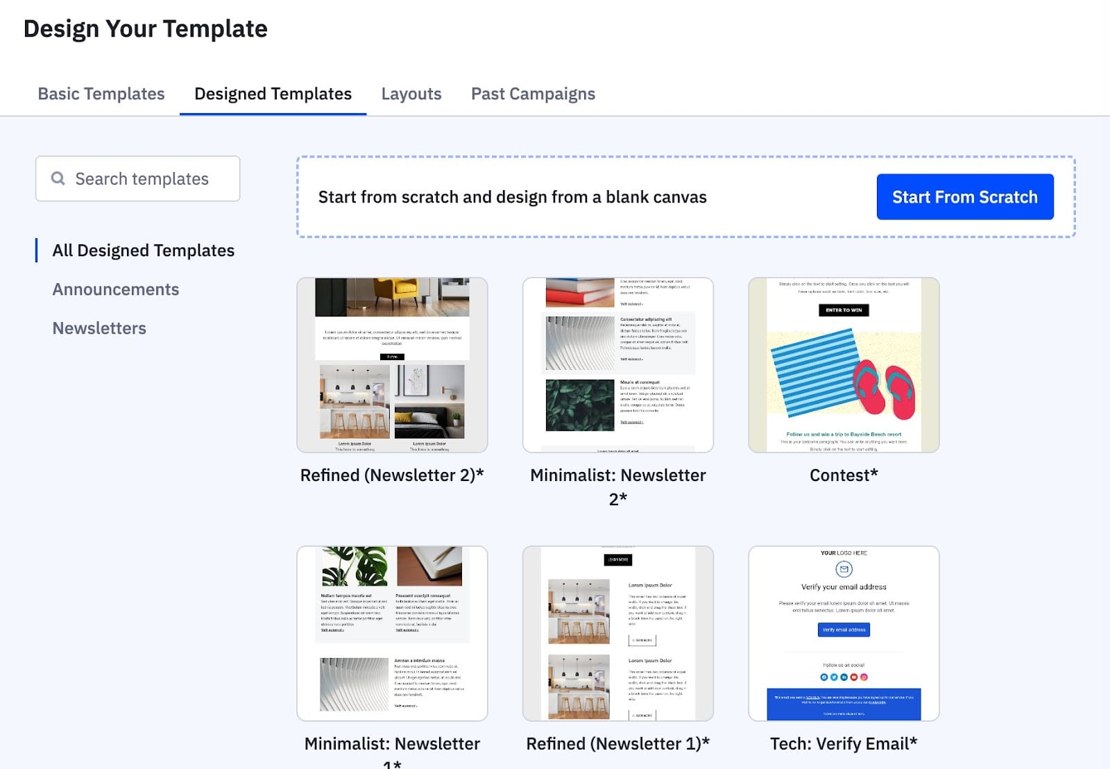 ActiveCampaign email templates library